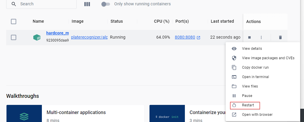 Docker-Desktop-Restart-Container